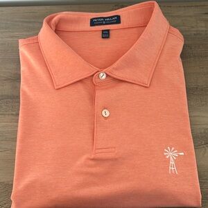 Peter Millar Orange Crown Crafted Polo Shirt